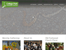 Tablet Screenshot of collegeparkcovenant.org